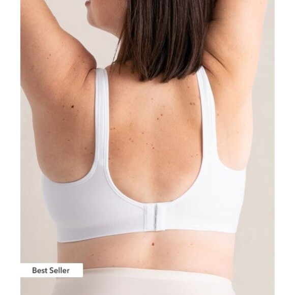 Truekind Womens Sz 2XL Daily Comfort Wireless Shaper Bra w/ Extender Black 10022 - Picture 10 of 13